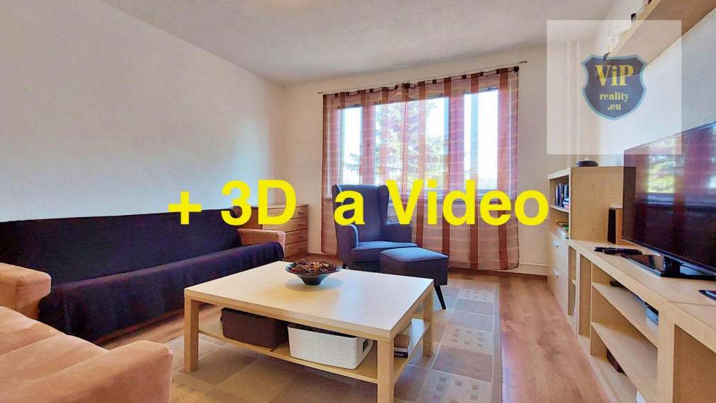 ViP 3D Video. Byt 2+1 s loggiou 50m2, Sliač