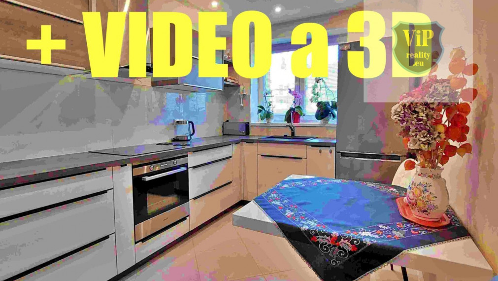 ViP 3D a video. Byt 2+1, 65 m2, komplet prerobený, v žiadanej lokalite Zvolen - Centrum mesta.