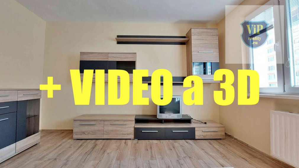 ViP 3D a Video. Byt 2+1, 52 m2 s loggiou, Banská Bystrica-Sásová