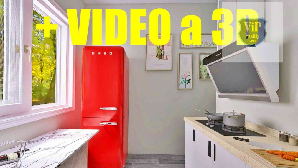 Vip 3D a Video. Tehlový byt s balkónom 74 m2, Banská Bystrica - Uhlisko