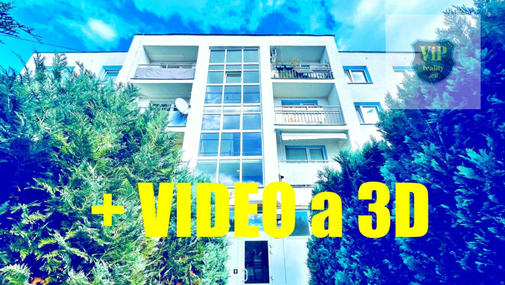 ViP 3D a Video. Byt 2+1, 50 m2 s loggiou, Zvolen