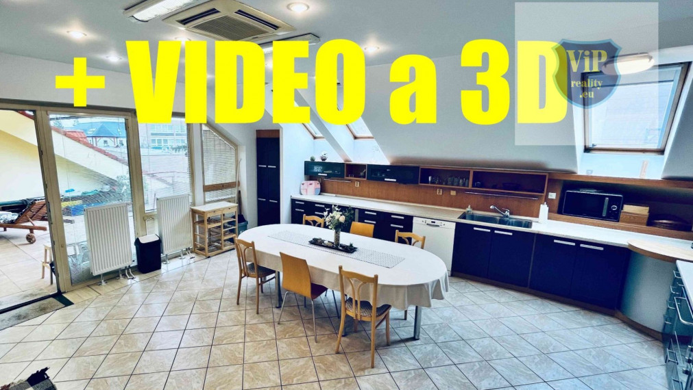 ViP Video. Luxusné priestory pre firmu alebo bývanie. 353m2 s terasou 32m2, Zvolen centrum