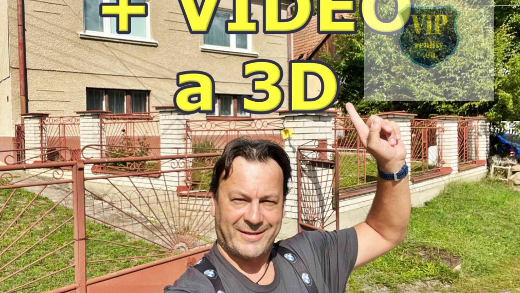 Vip 3D a Video. Dom 99m2, 4 izby  a pozemok 10850m2, Detva - Skliarovo