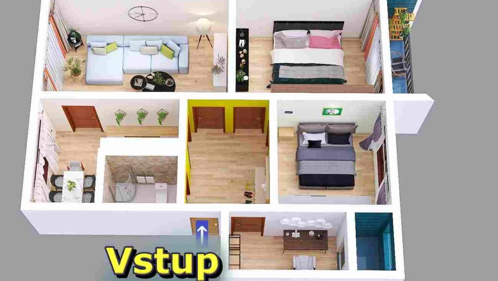 3,5+1 byt s loggiou a balkónom 87m2 – Zlatý Potok, Zvolen