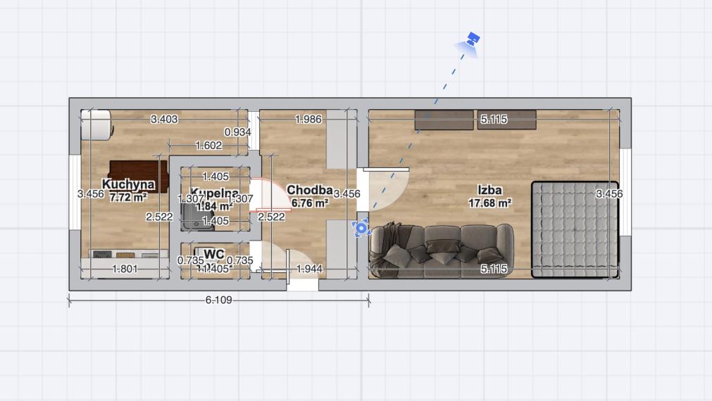 Útulný 1-izbový byt 39m v centre Zvolena – ideálny štart!