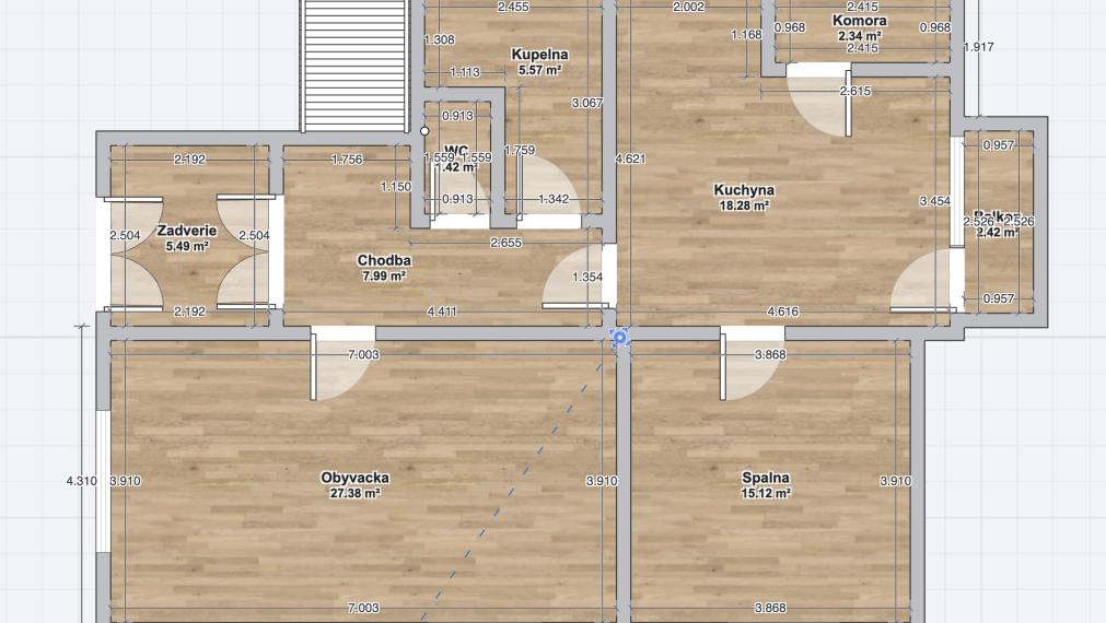 Veľkorysý byt 88m2 + balkón v rodinnom dome – Sekier, Zvolen