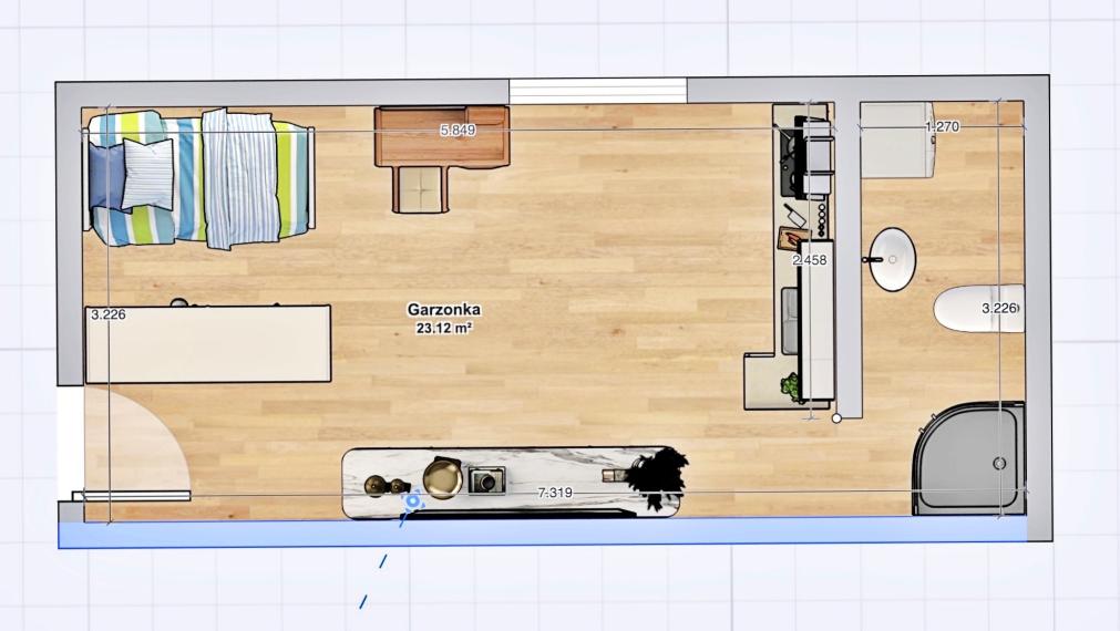 Úplne nová garzónka s parkovaním a klímou – Tužina