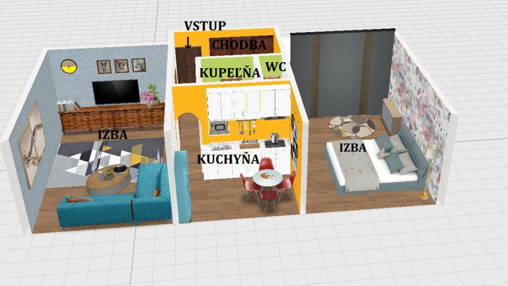 2-izbový byt pri centre Zvolena – na bývanie aj investíciu