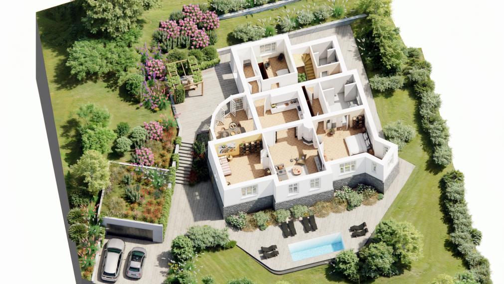 Vila aj s pozemkom 1 500 m² len pár minút od centra Zvolena