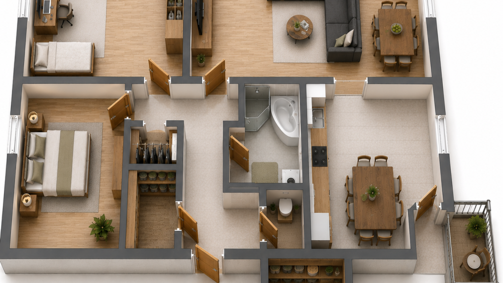 3-izbový byt Zvolen | 81 m², balkón, dve komory, zariadený
