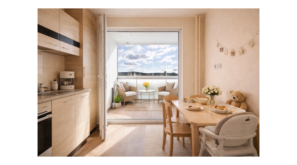 Veľká loggia 8 m² a svetlý 2-izbový byt Sliač. Nízke náklady