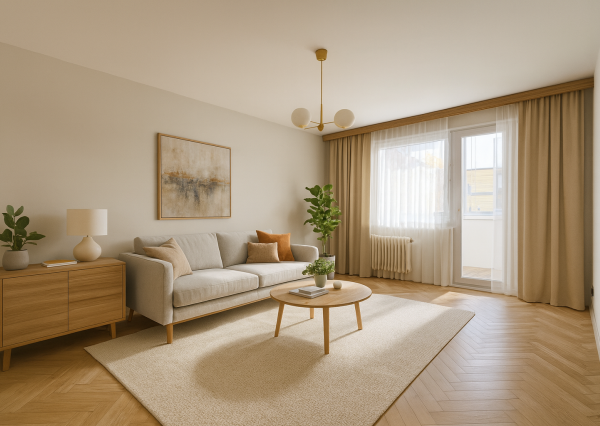 2+1 byt s loggiou 61m2, Detva Centrum–tichá lokalita