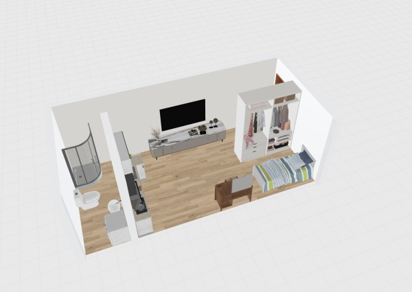 Úplne nová garzónka s parkovaním a klímou – Tužina