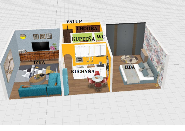 2-izbový byt pri centre Zvolena – na bývanie aj investíciu